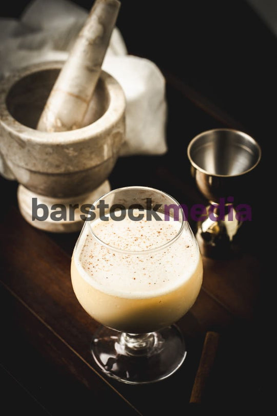 Moody Flip Cocktail on Tray