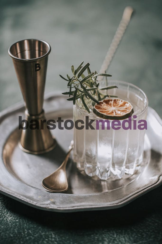 Rosemary & Lime Garnish Spirit on a Rock