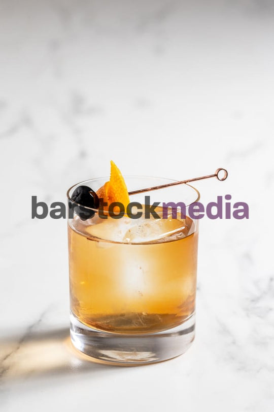 Old Fashioned on White Marble