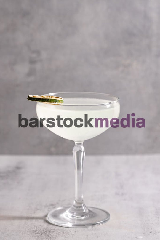 Daiquiri with Lime Wheel Garnish on Grey II