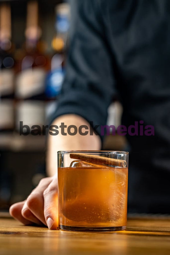 Fall Cinnamon Stick Stirred Cocktail